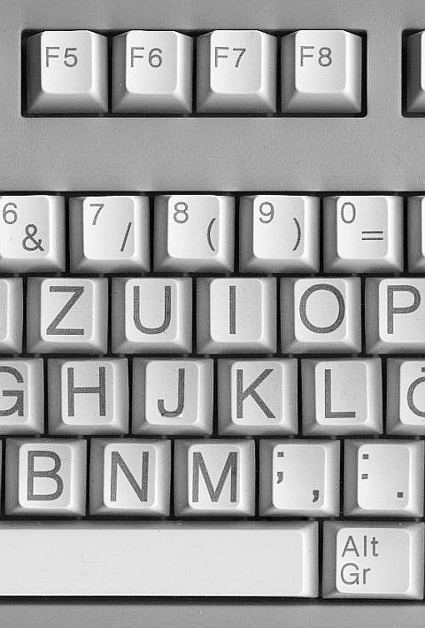 Großschrift-Tastatur ta-40022-10, gelasert